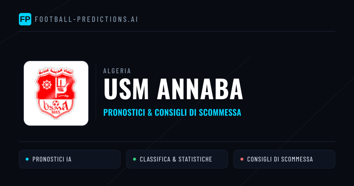 Pronostici e Statistiche USM Annaba