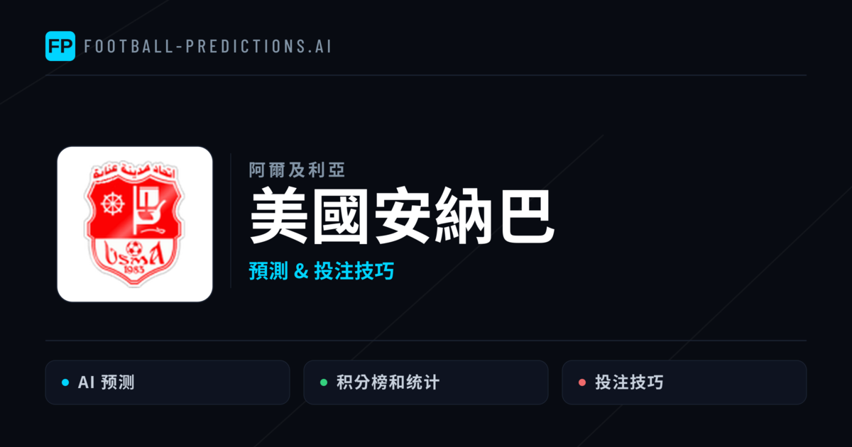 美國安納巴 運彩分析｜足球預測與數據