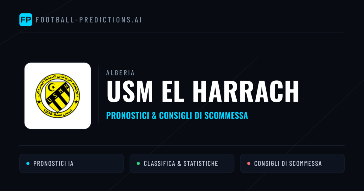 Pronostici e Statistiche USM El Harrach