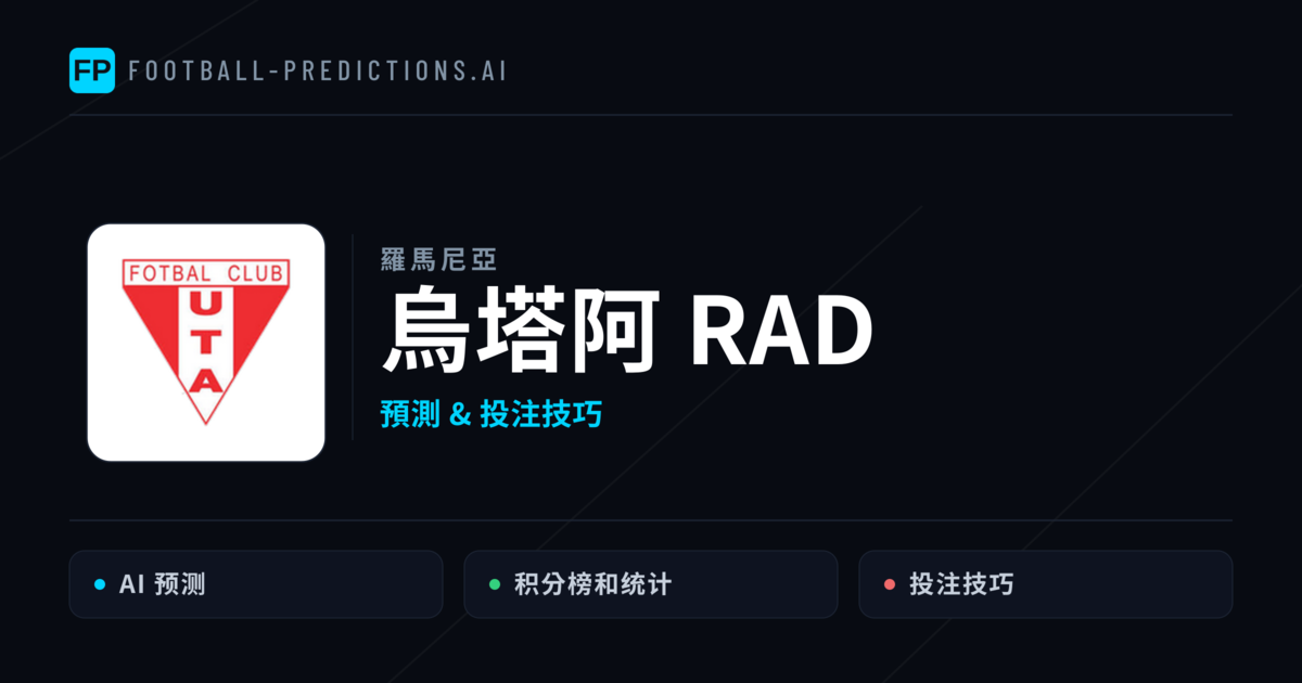 烏塔阿 RAD 運彩分析｜足球預測與數據