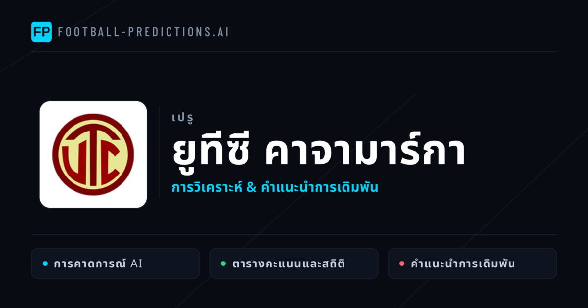 ยูทีซี คาจามาร์กา การวิเคราะห์และสถิติ