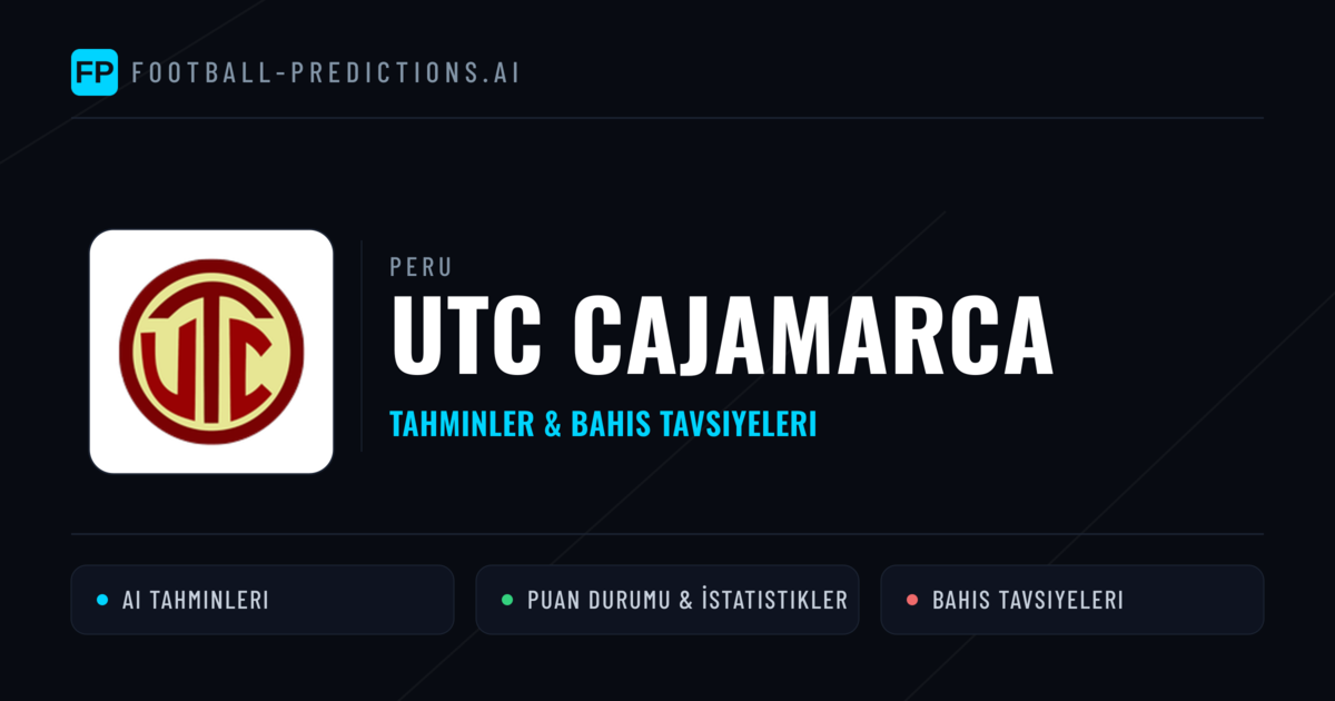 UTC Cajamarca Tahminleri & İstatistikler