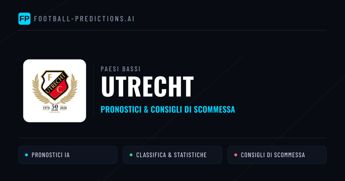 Pronostici e Statistiche Utrecht