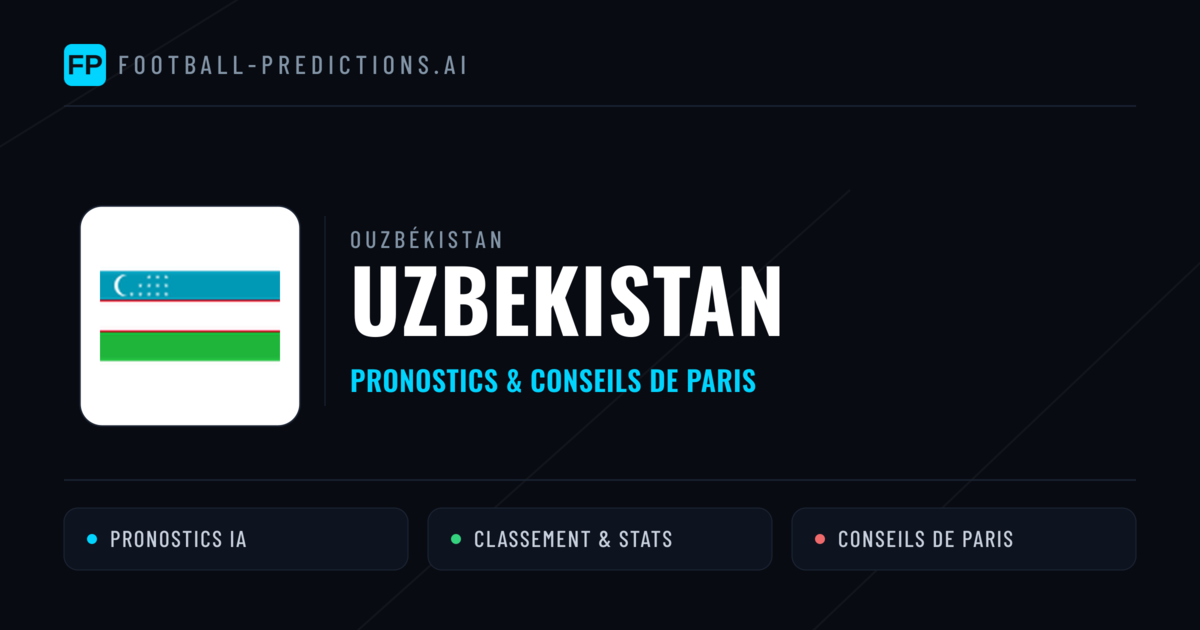 Uzbekistan Pronostics & Statistiques