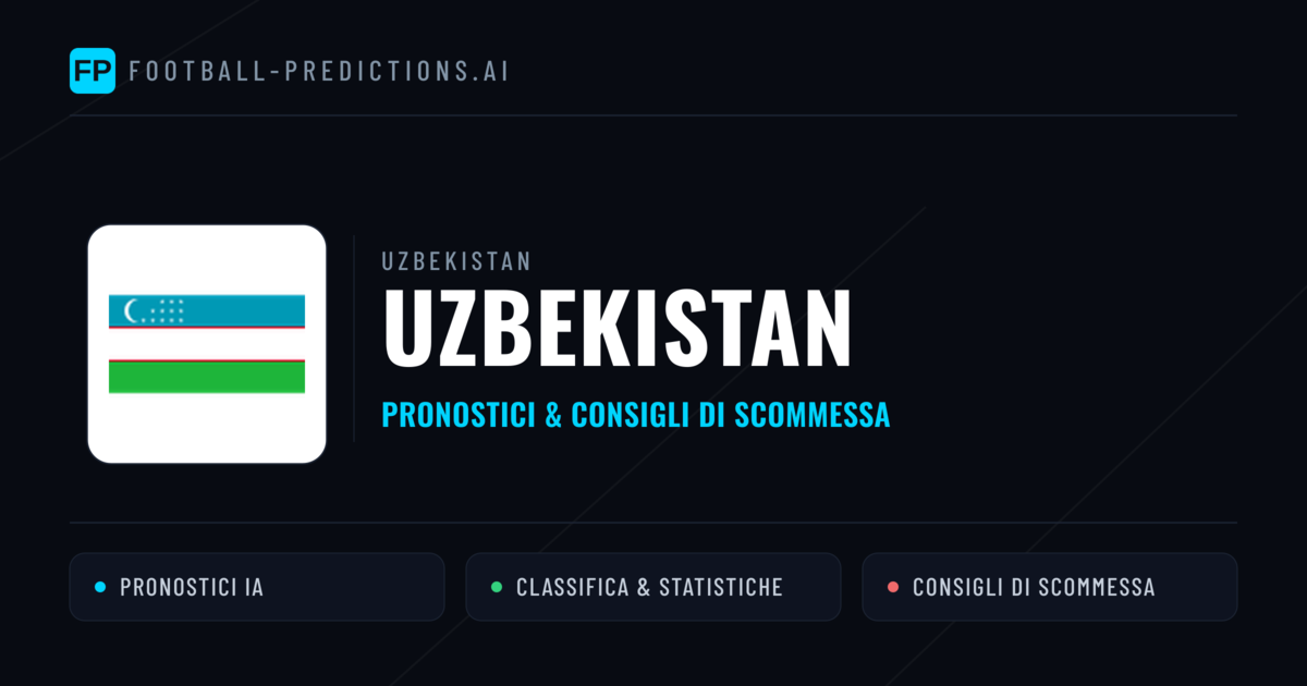Pronostici e Statistiche Uzbekistan