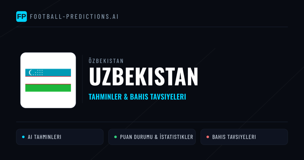 Uzbekistan Tahminleri & İstatistikler