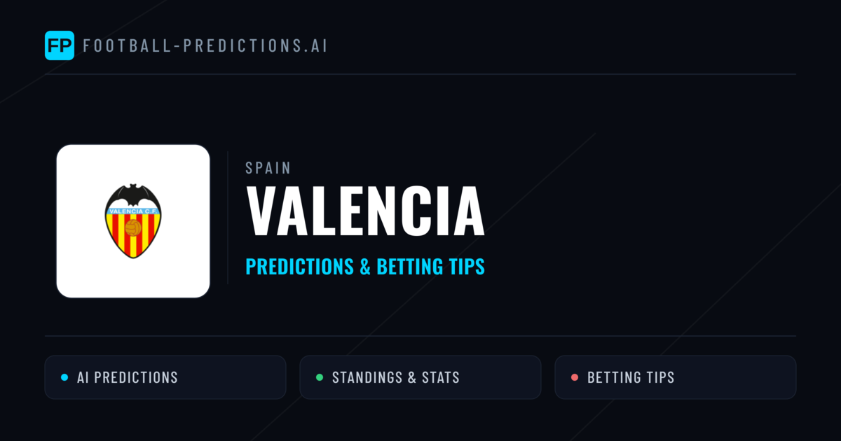 Valencia Predictions & Stats