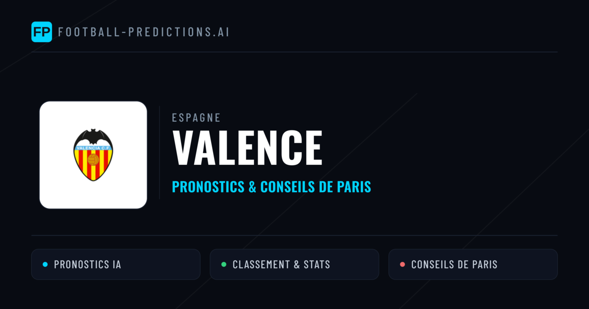 Valence Pronostics & Statistiques