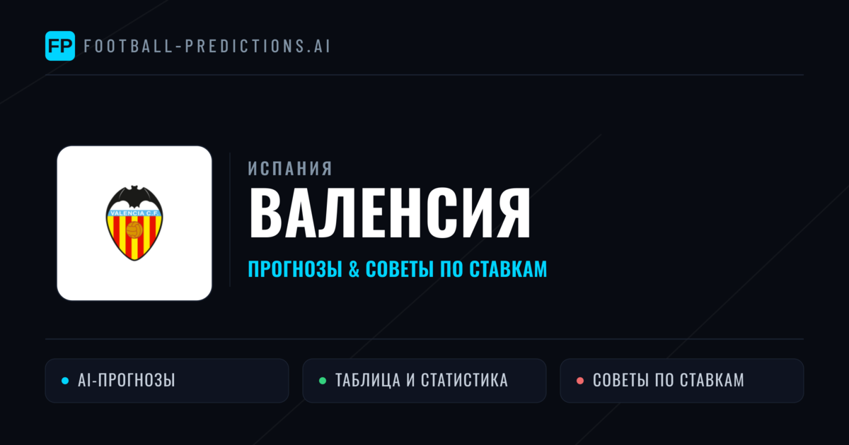 Валенсия прогнозы и статистика