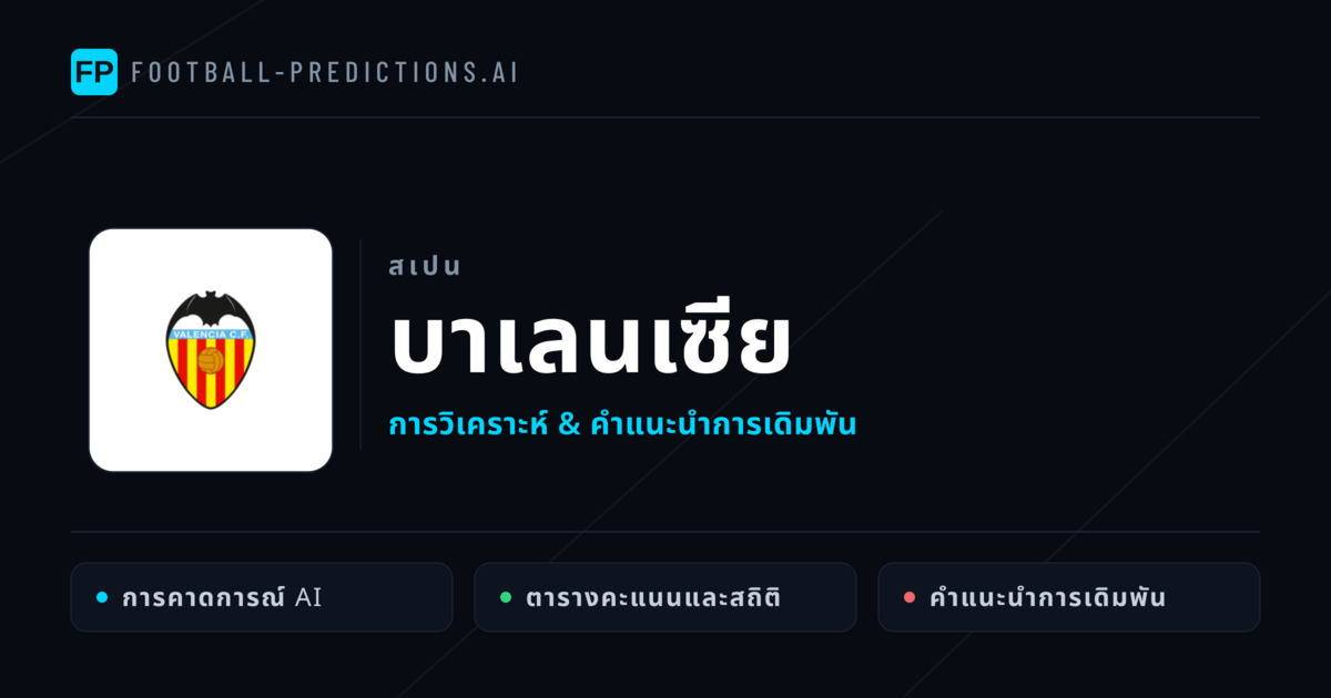 บาเลนเซีย การวิเคราะห์และสถิติ