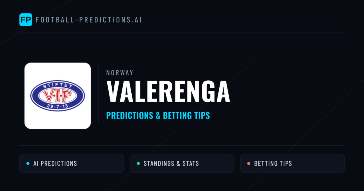 Valerenga Predictions & Stats