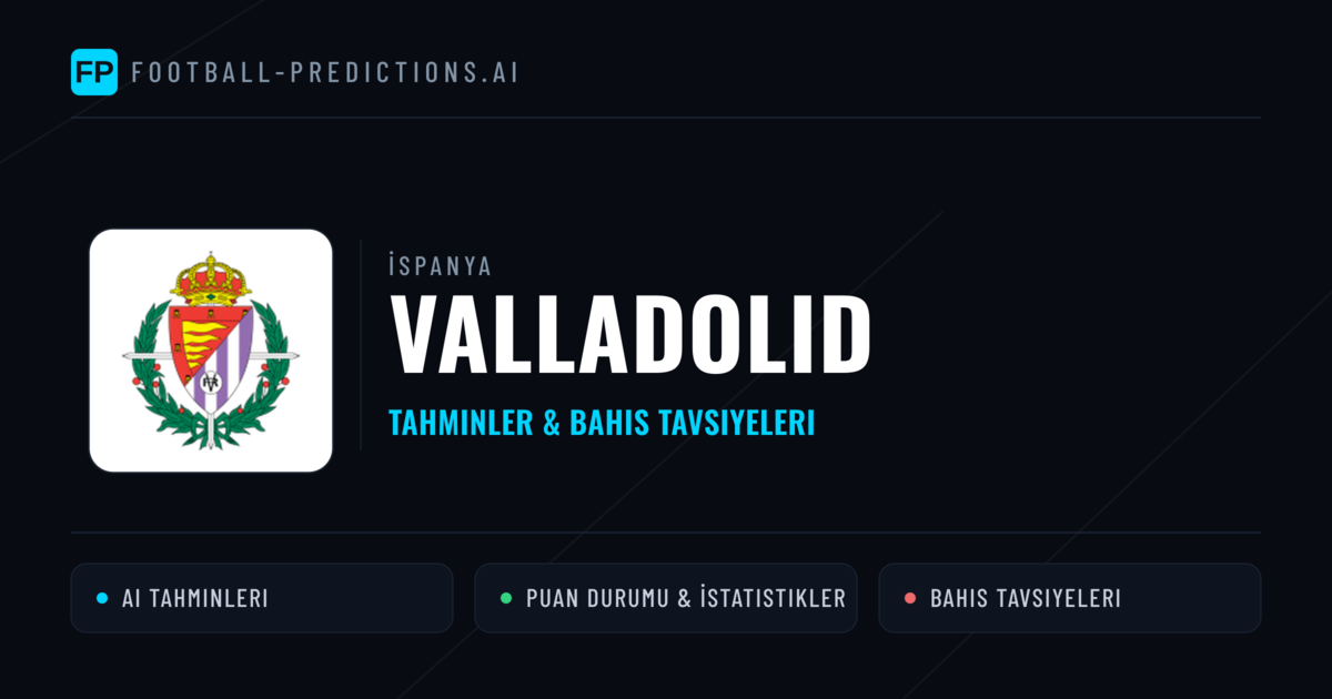 Valladolid Tahminleri & İstatistikler
