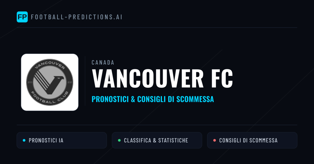 Pronostici e Statistiche Vancouver FC