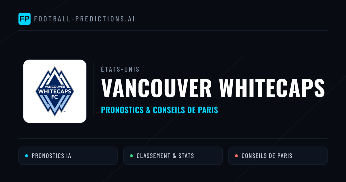 Vancouver Whitecaps Pronostics & Statistiques