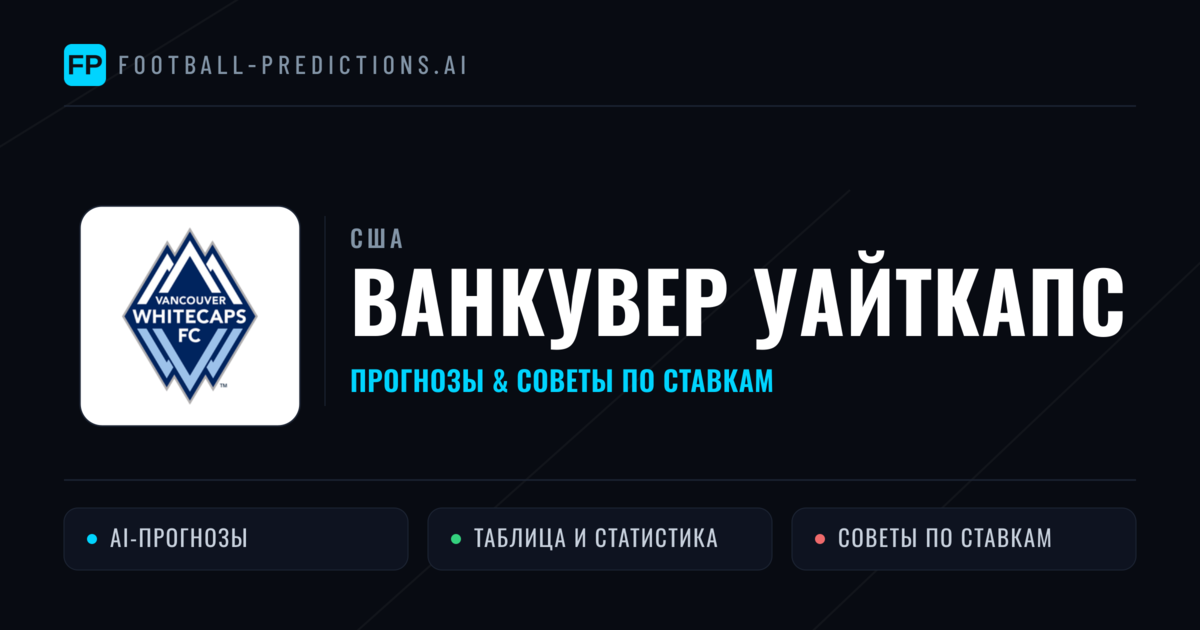 Ванкувер Уайткапс прогнозы и статистика