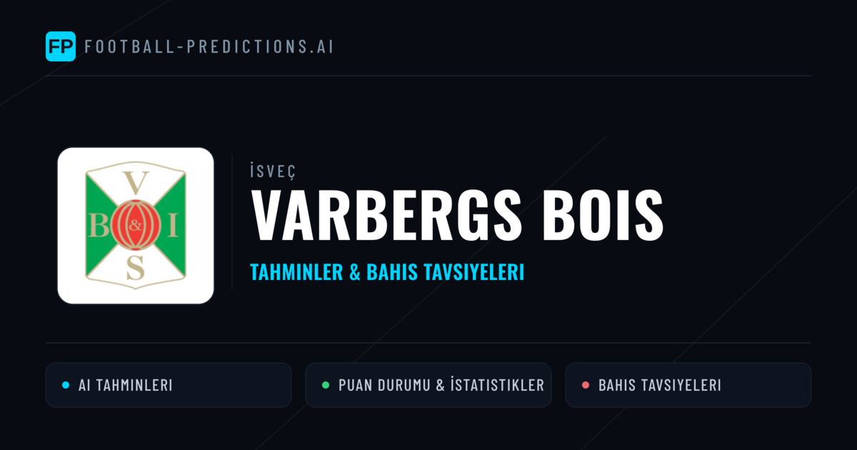 Varbergs BoIS Tahminleri & İstatistikler