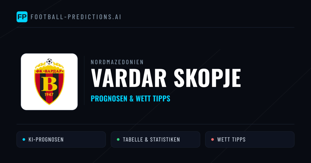 Vardar Skopje Prognosen & Statistiken