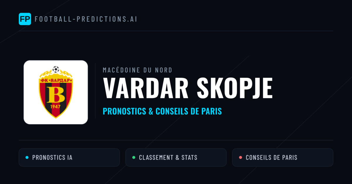 Vardar Skopje Pronostics & Statistiques