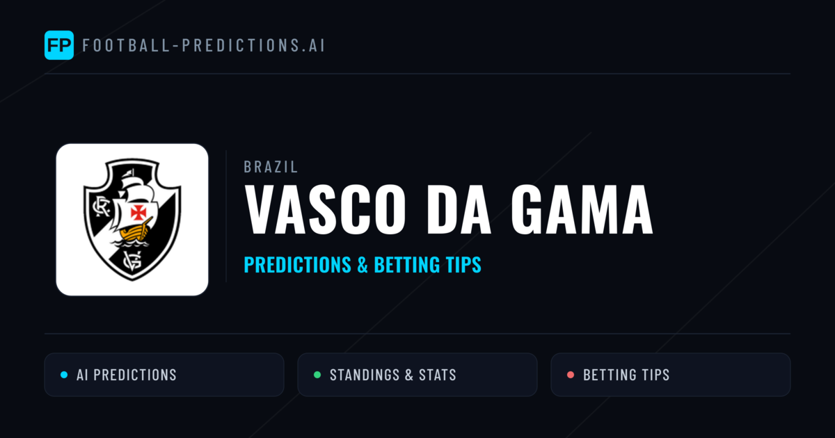 Vasco DA Gama Predictions & Stats