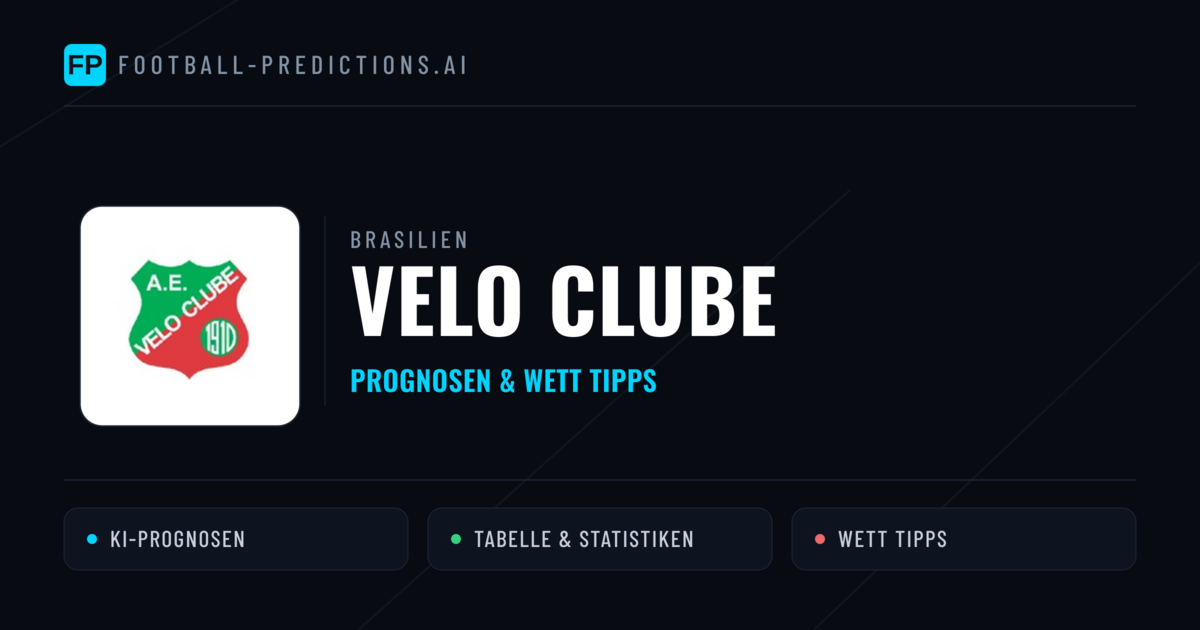 Velo Clube Prognosen & Statistiken