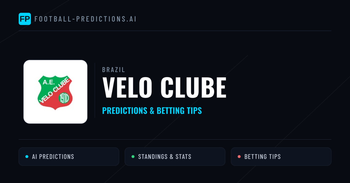 Velo Clube Predictions & Stats