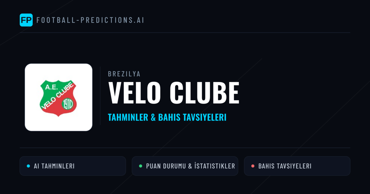 Velo Clube Tahminleri & İstatistikler