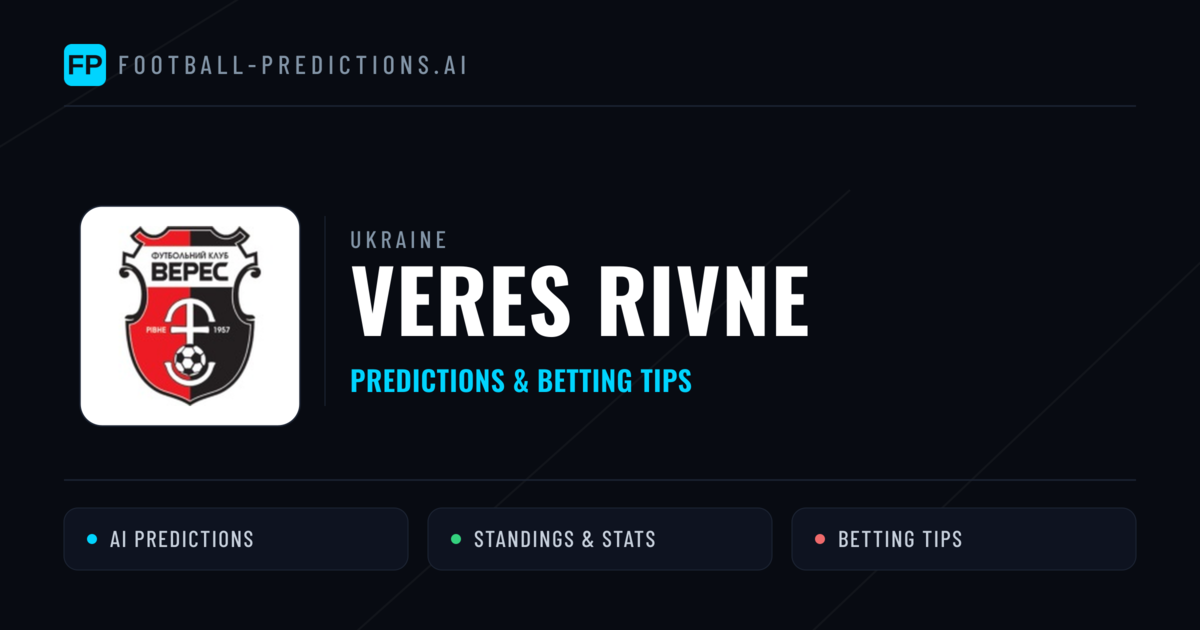 Veres Rivne Predictions & Stats