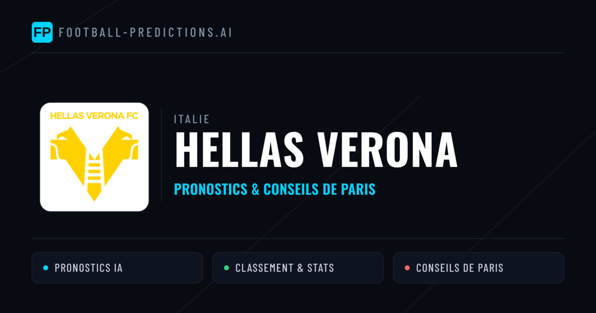 Hellas Verona Pronostics & Statistiques