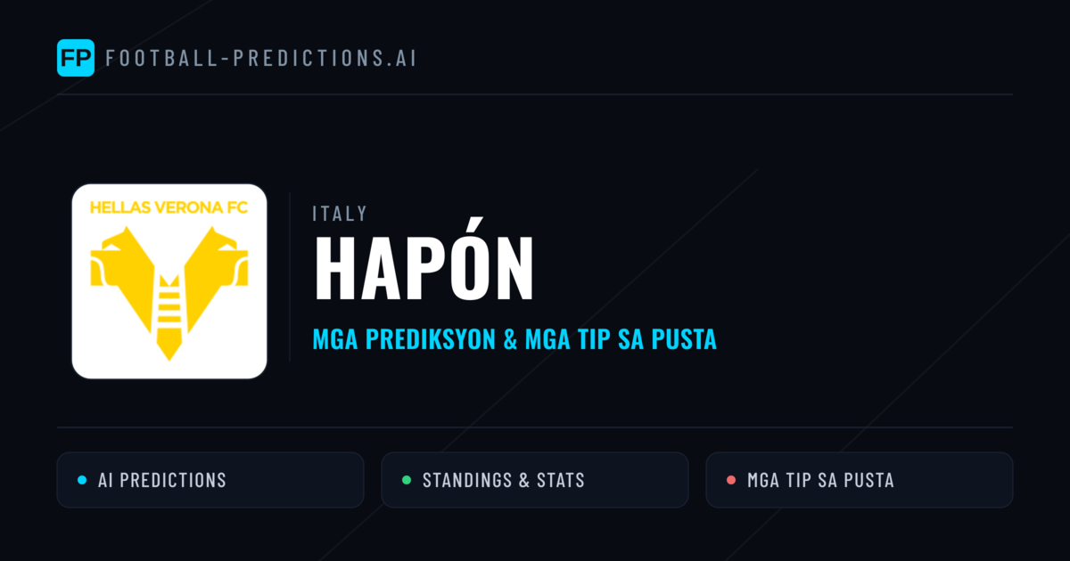 Hapón Predictions & Stats
