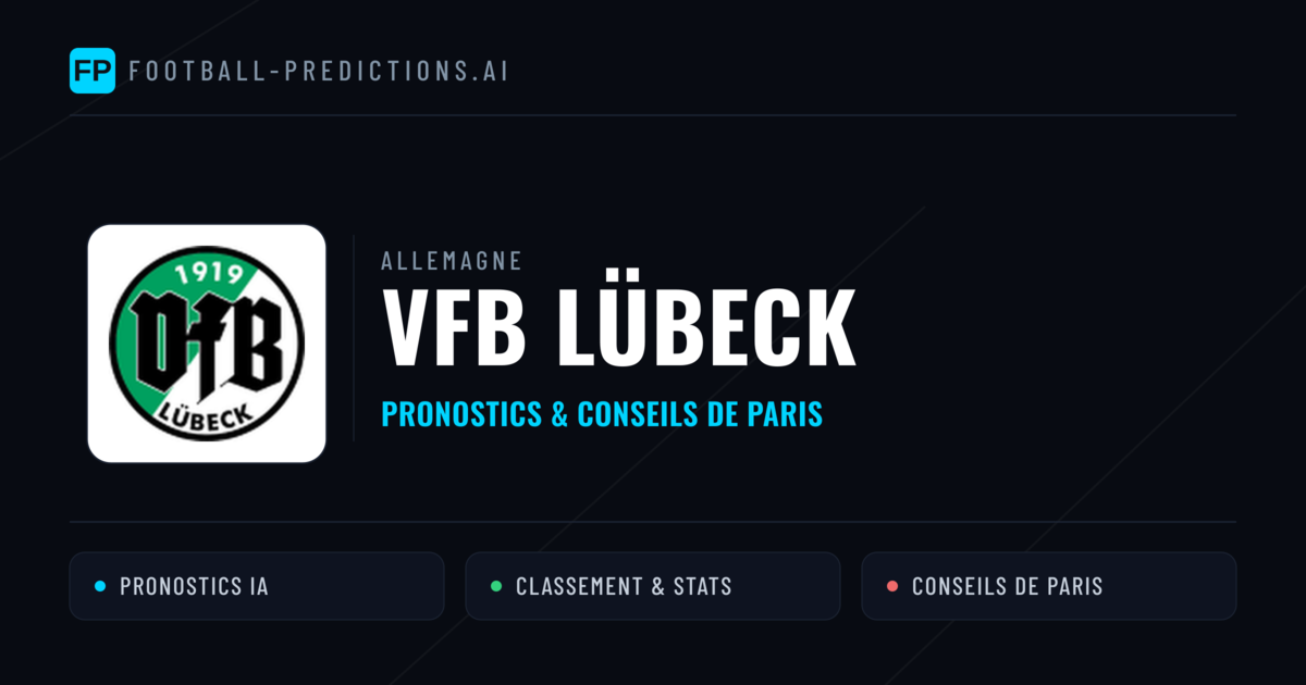 VfB Lübeck Pronostics & Statistiques