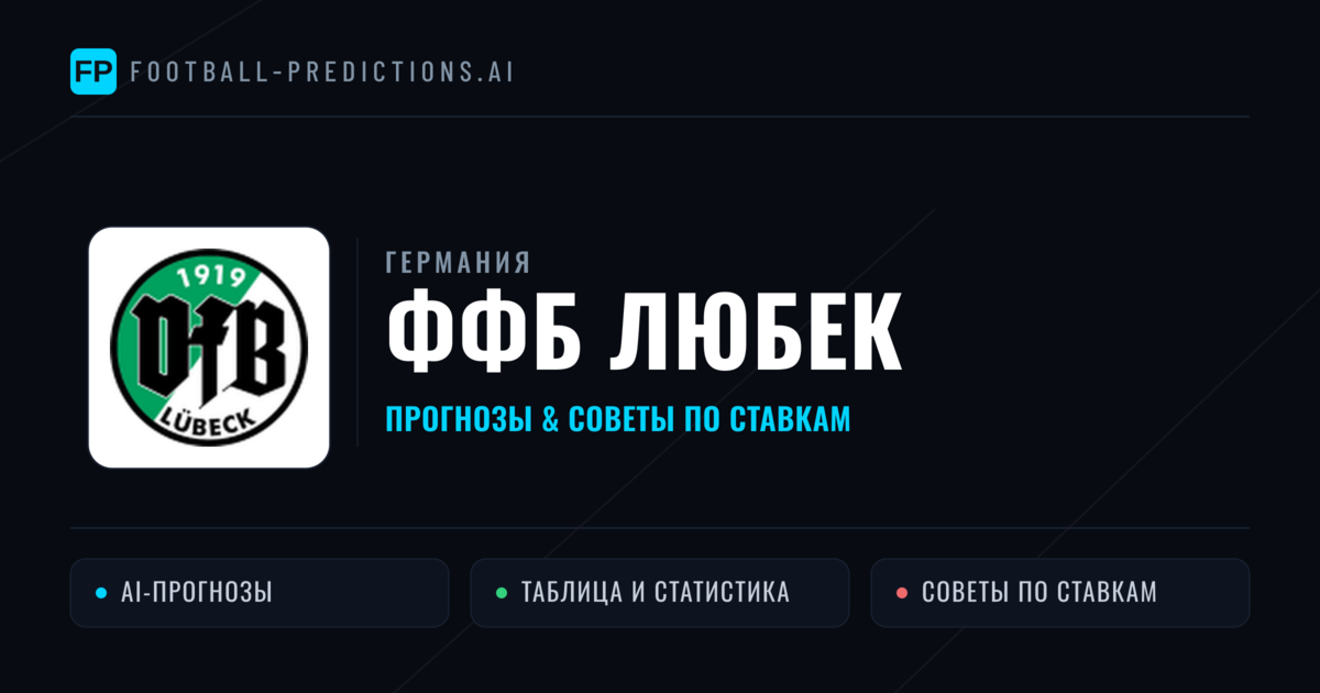 ФФБ Любек прогнозы и статистика