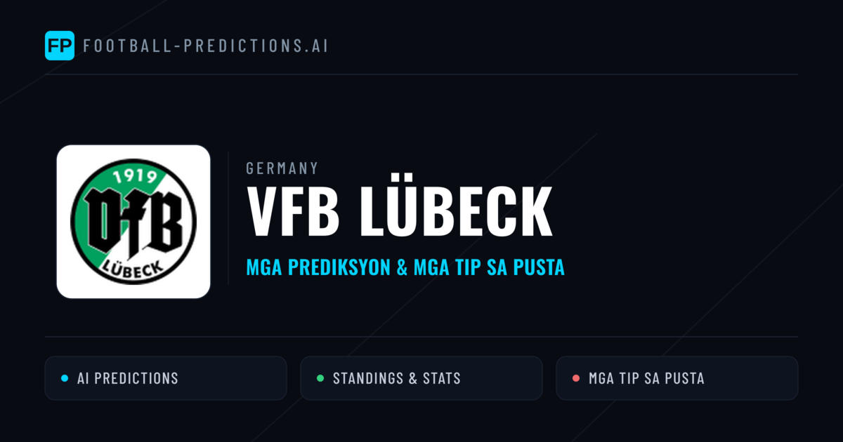 VfB Lübeck Predictions & Stats
