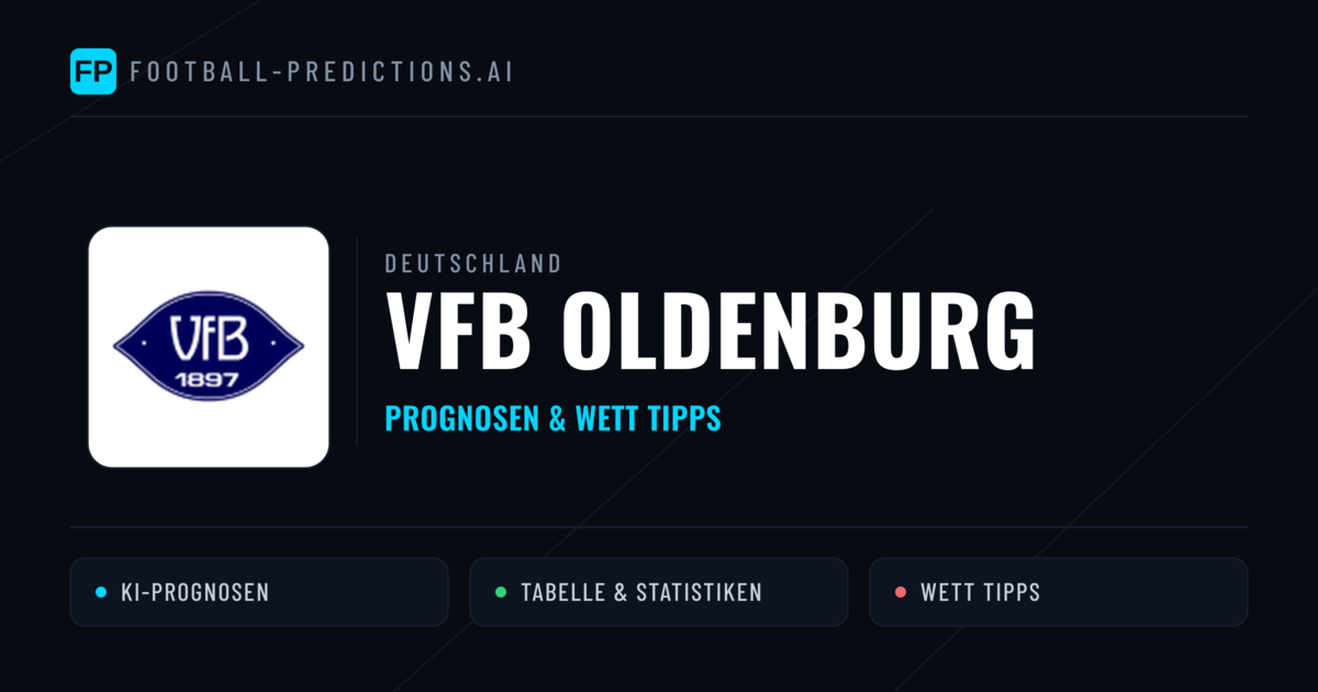 VfB Oldenburg Prognosen & Statistiken