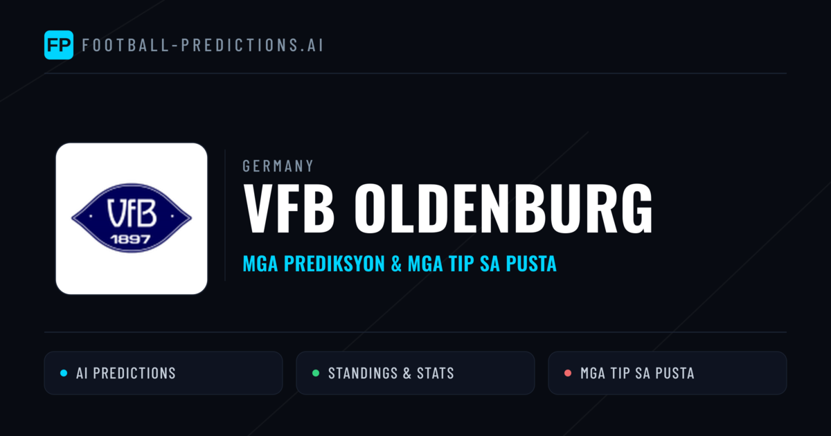 VfB Oldenburg Predictions & Stats