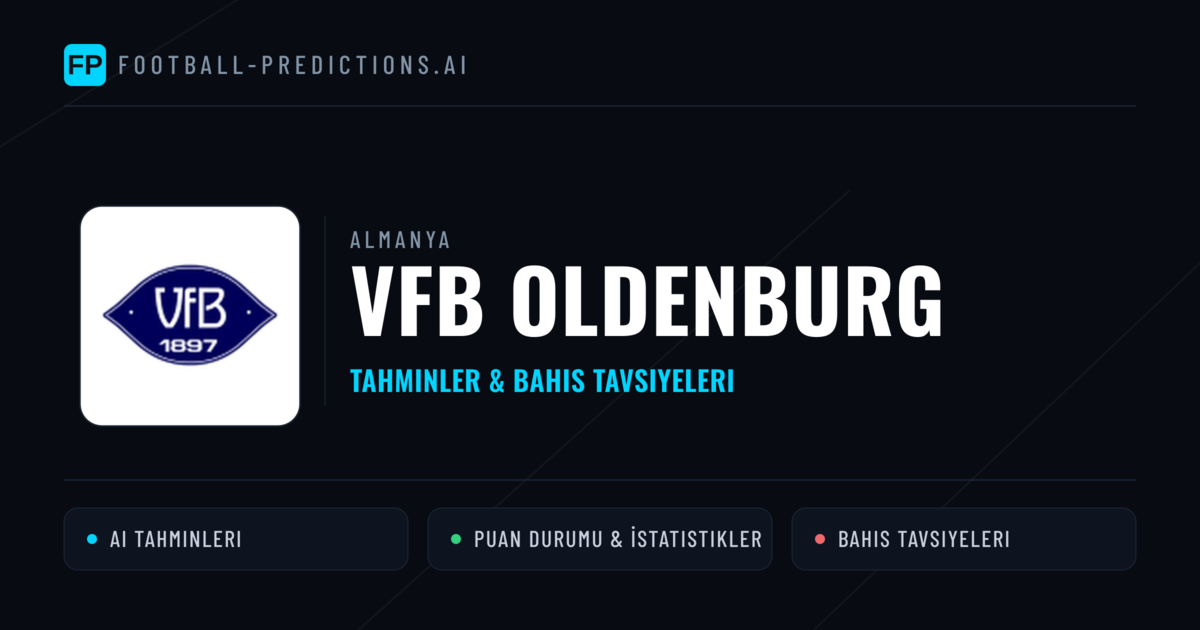 VfB Oldenburg Tahminleri & İstatistikler