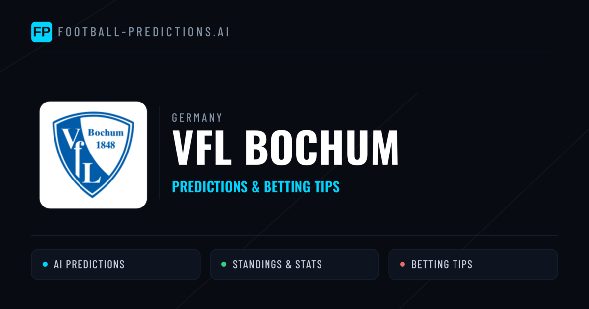 VfL Bochum Predictions & Stats