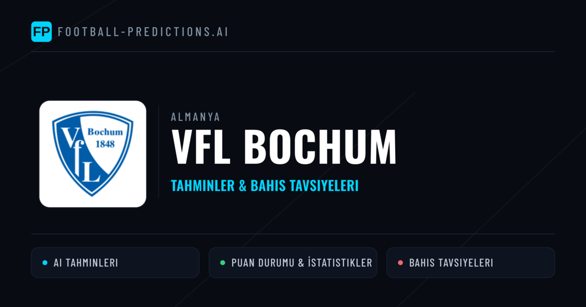 VfL Bochum Tahminleri & İstatistikler