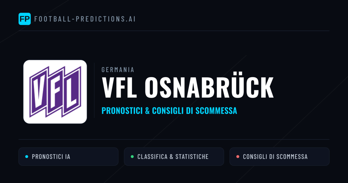 Pronostici e Statistiche VfL Osnabrück