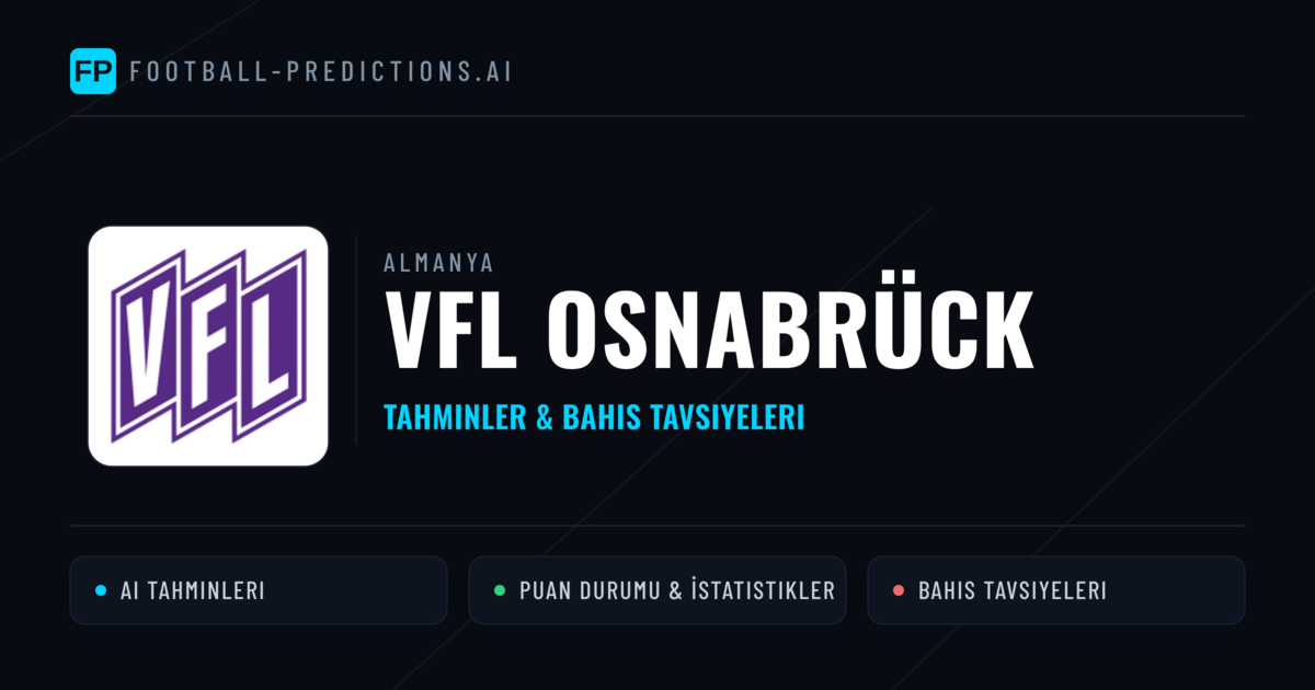 VfL Osnabrück Tahminleri & İstatistikler