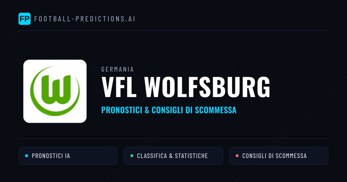 Pronostici e Statistiche VfL Wolfsburg