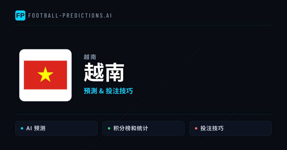 越南 運彩分析|足球預測與數據