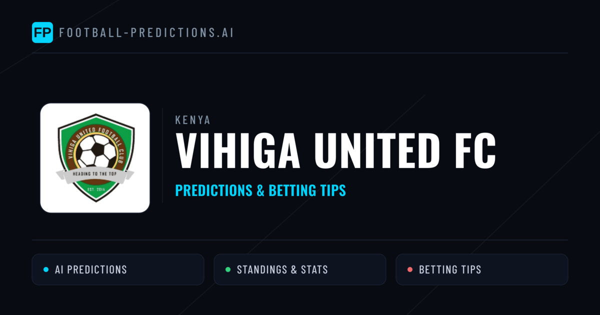 Vihiga United FC Predictions & Stats