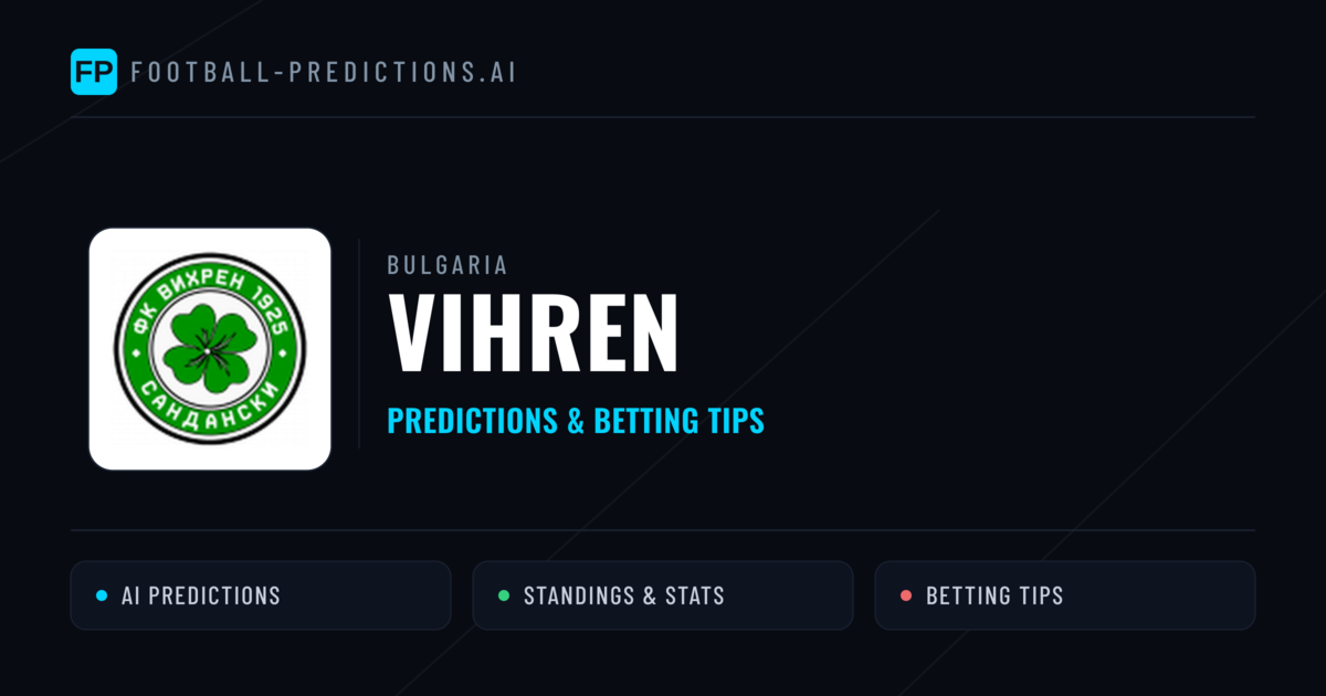 Vihren Predictions & Stats