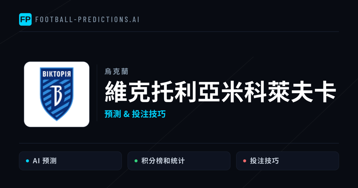 維克托利亞米科萊夫卡 運彩分析|足球預測與數據