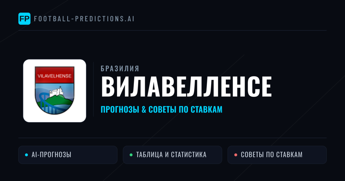 Вилавелленсе прогнозы и статистика
