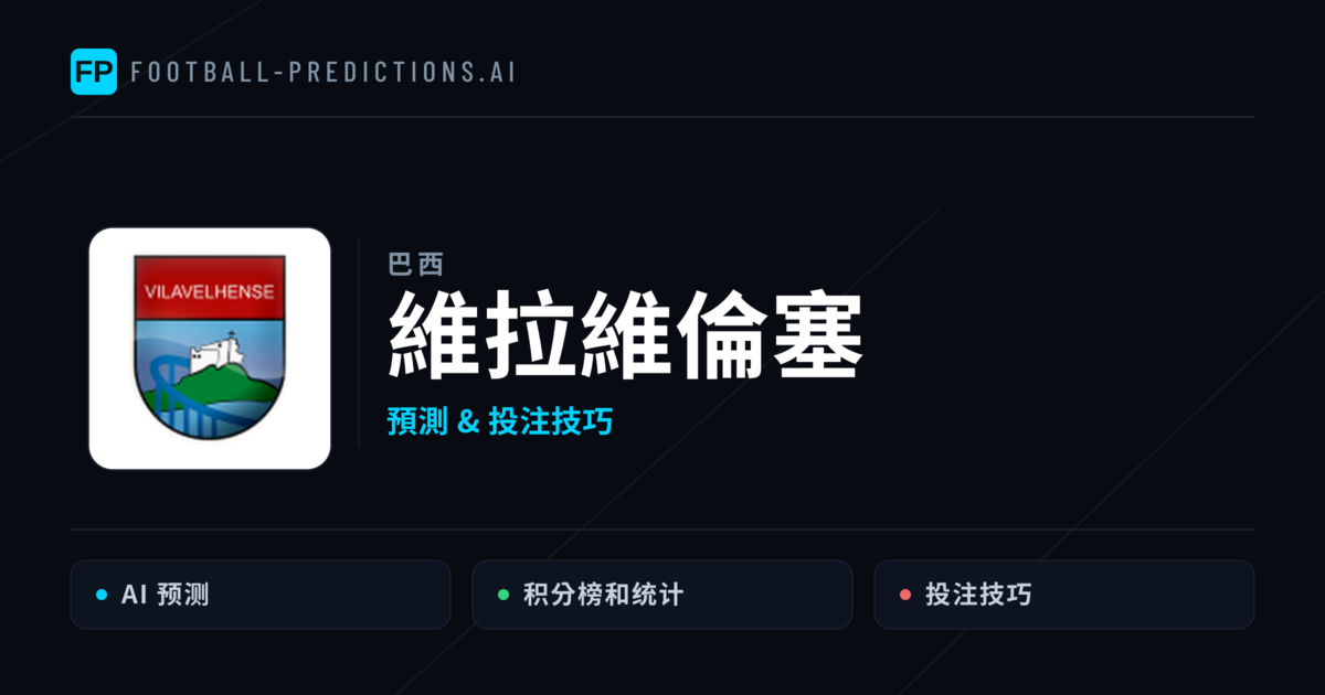 維拉維倫塞 運彩分析|足球預測與數據