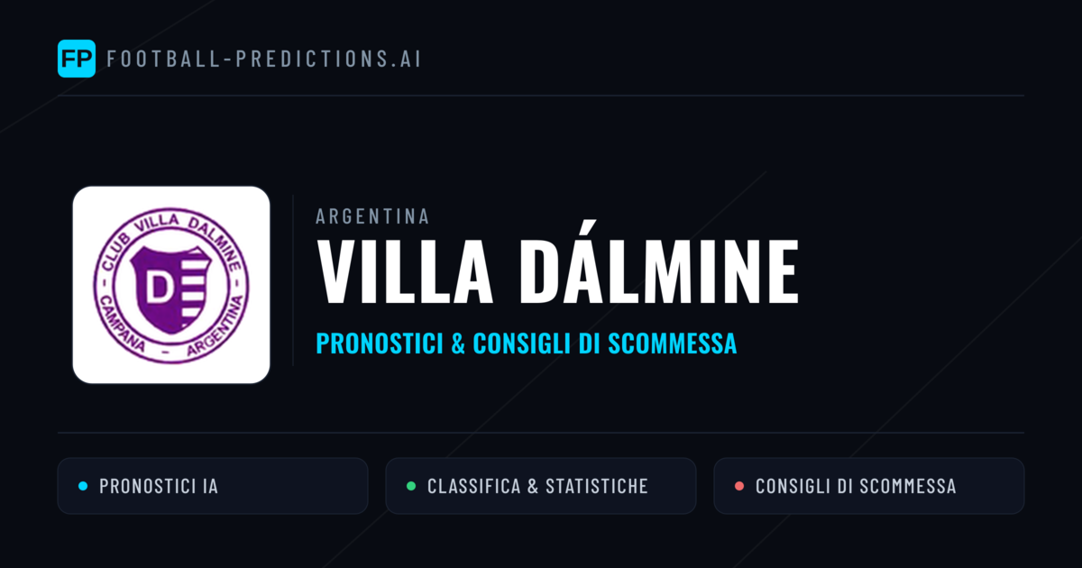 Pronostici e Statistiche Villa Dálmine