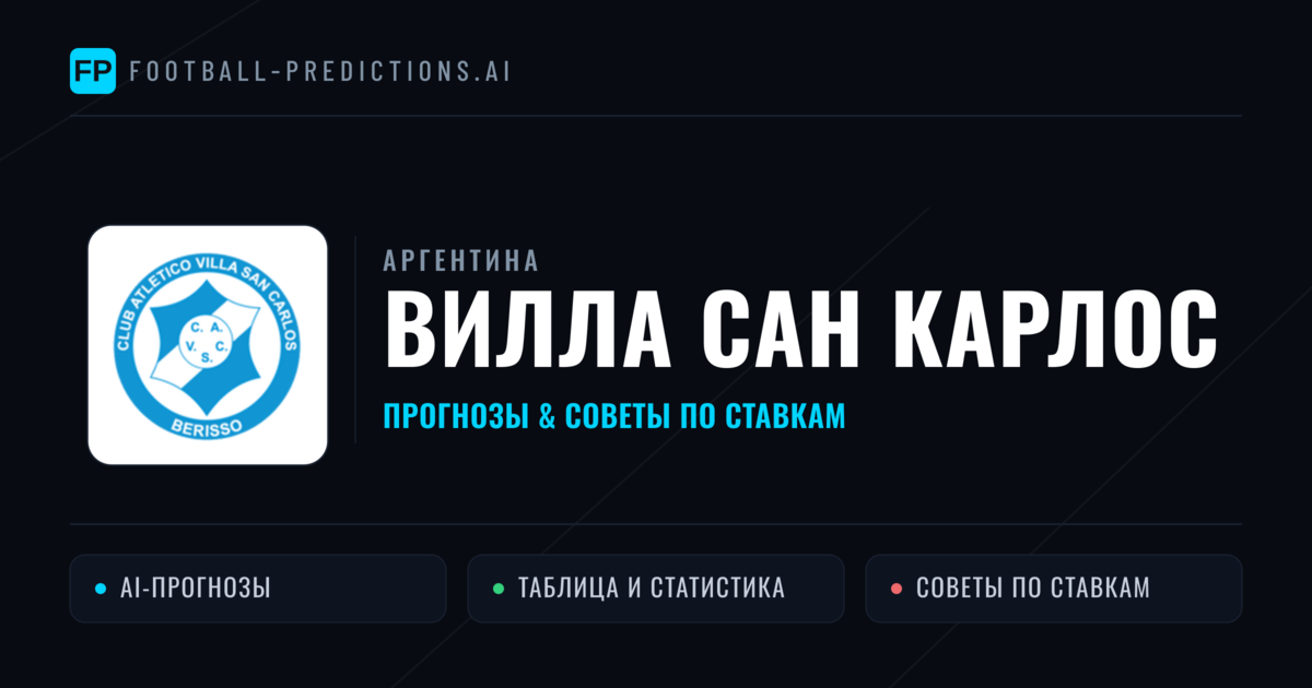 Вилла Сан Карлос прогнозы и статистика