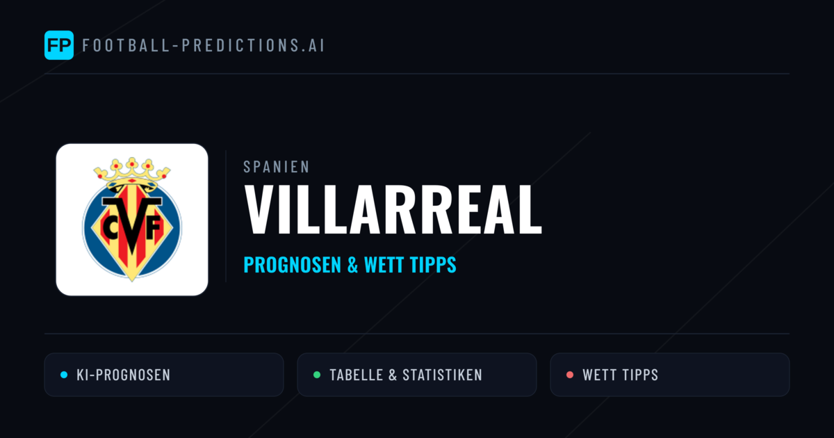 Villarreal Prognosen & Statistiken