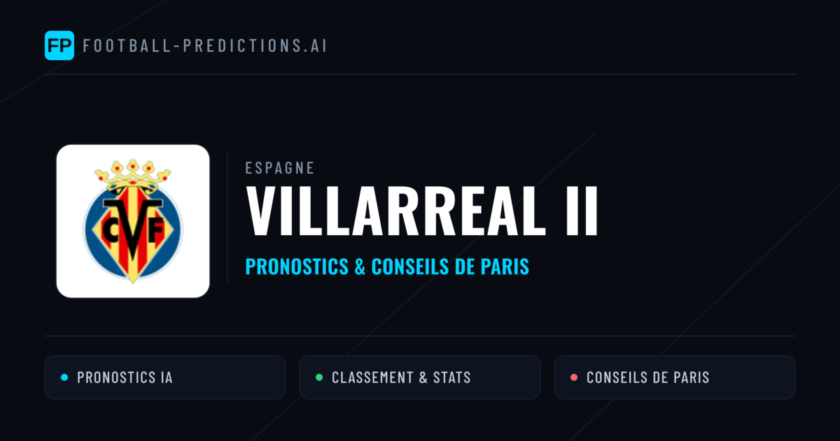 Villarreal II Pronostics & Statistiques